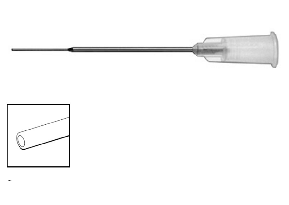 Straight Lacrimal Cannula 19 Gauge/23 Gauge Tapere