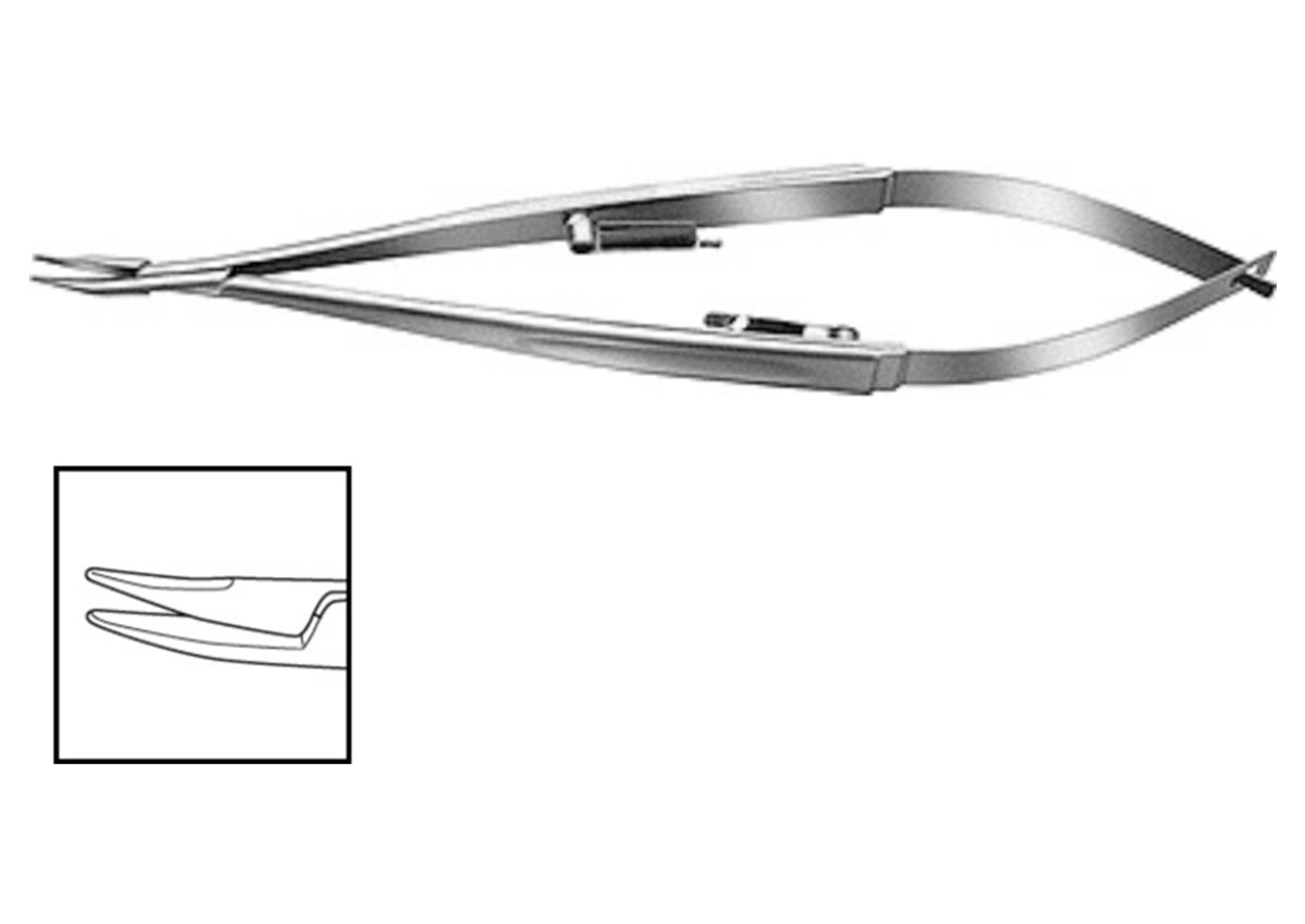 Azar Needle Holder - Curved with Lock Z - 3751