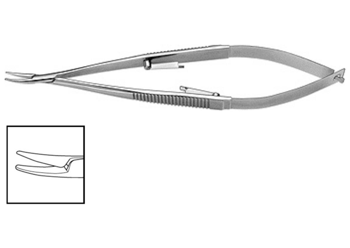 Castroviejo Needle Holder - Curved with Lock Z - 3