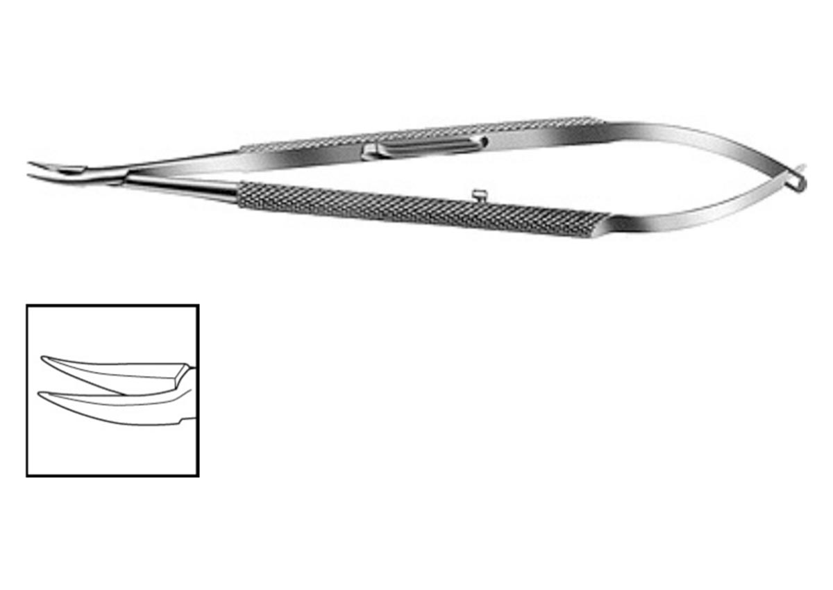 Curved Needle Holder - with Lock Z - 33-102