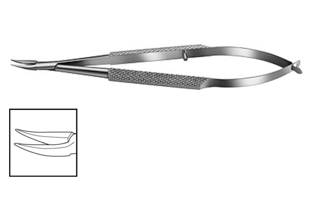 Curved Needle Holder - with Lock Z - 3-102