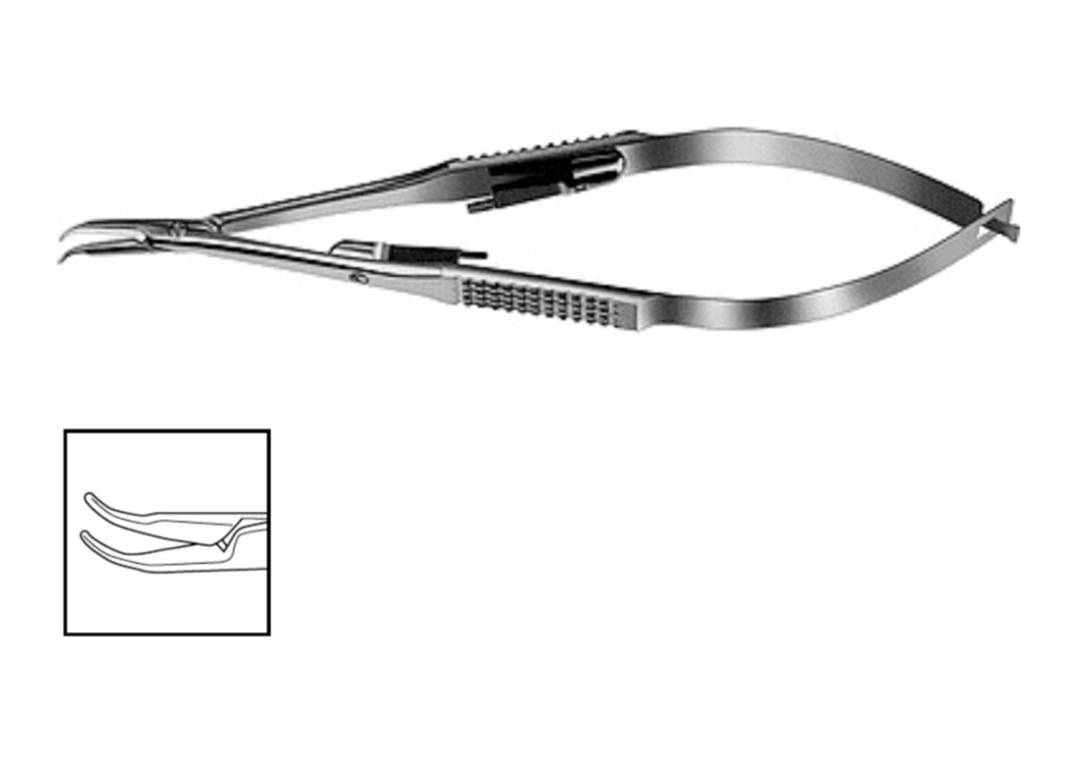 McPherson Needle Holder - Curved with Lock Z - 373