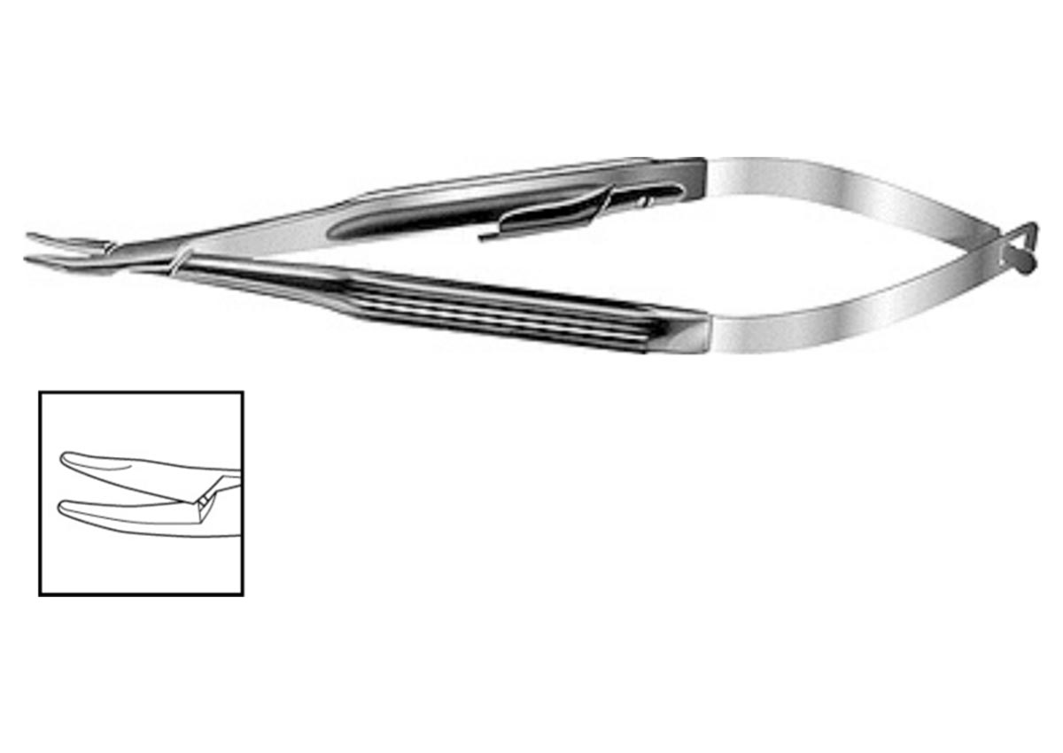 Troutman Needle Holder - Curved Z - 3739