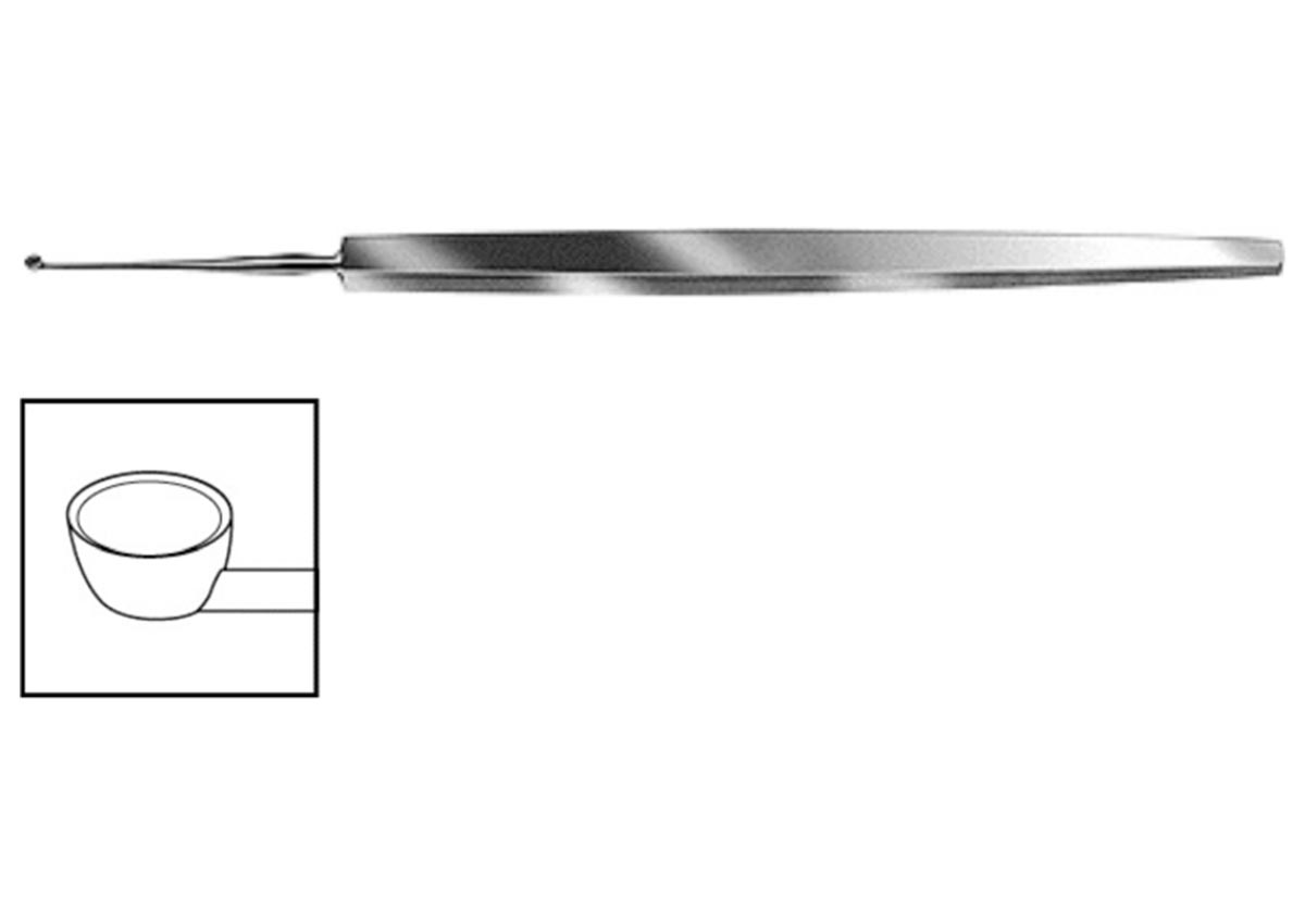 Meyerhoeffer Chalazion Curette 1.5mm cup Z - 0680