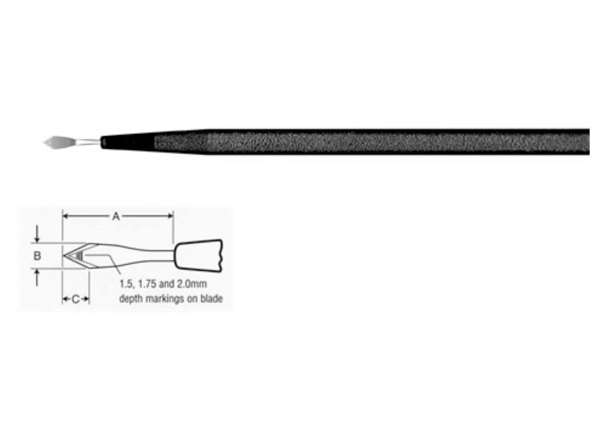 ZABBY?S EDGE Clear Corneal Knife - 1.3mm Z - 7494