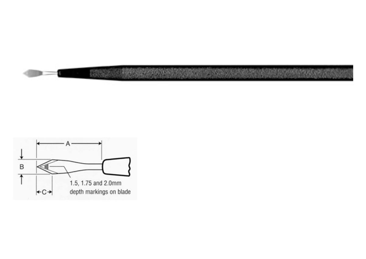 ZABBY?S EDGE Clear Corneal Knife - 2.75mm Z - 7427