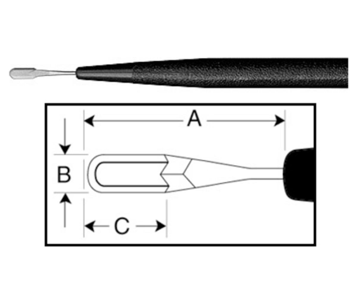 ZABBY?S EDGE Crescent-Type Knife - Angled Bevel up