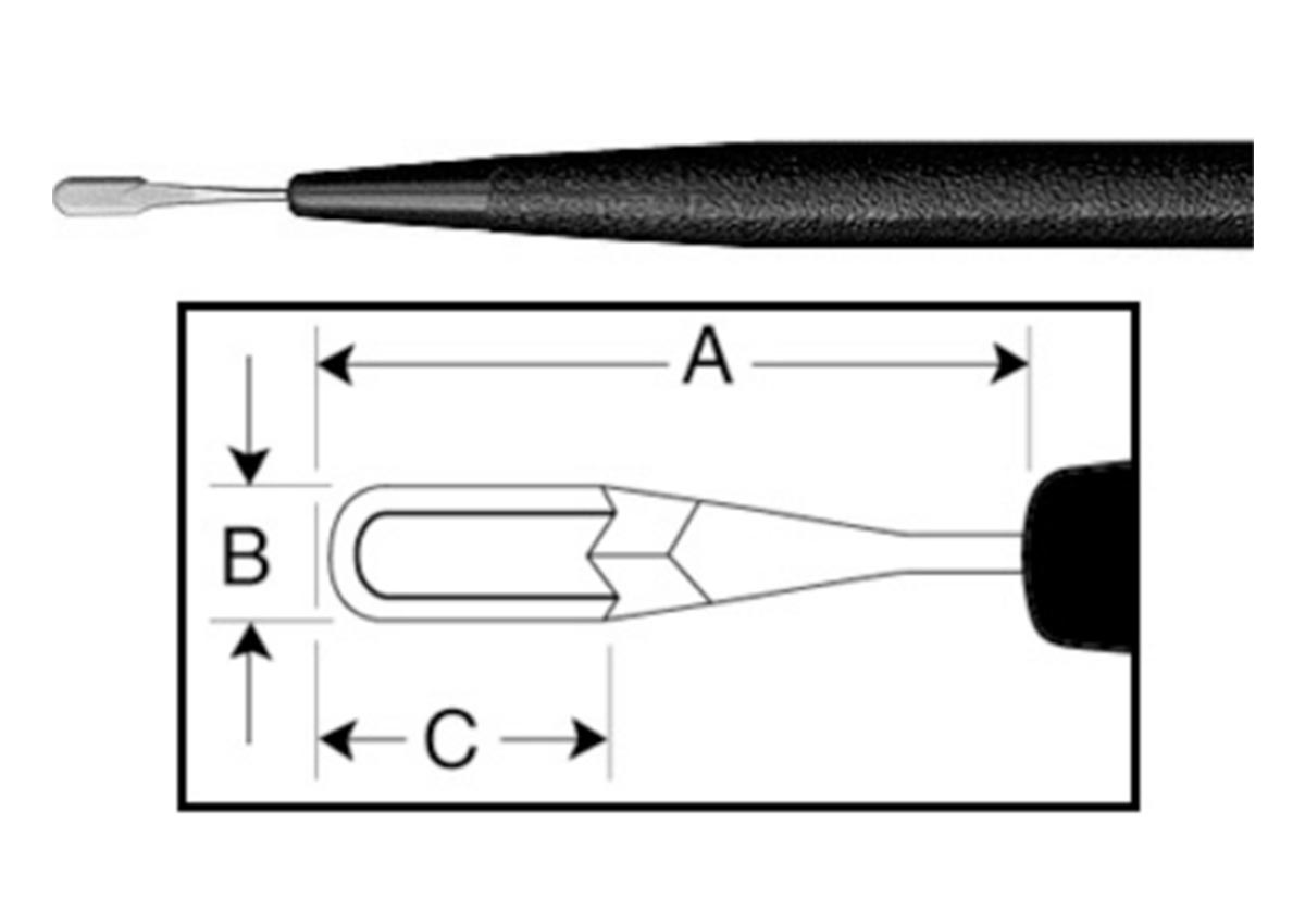 ZABBY?S EDGE Crescent-Type Knife - Angled, Bevel d