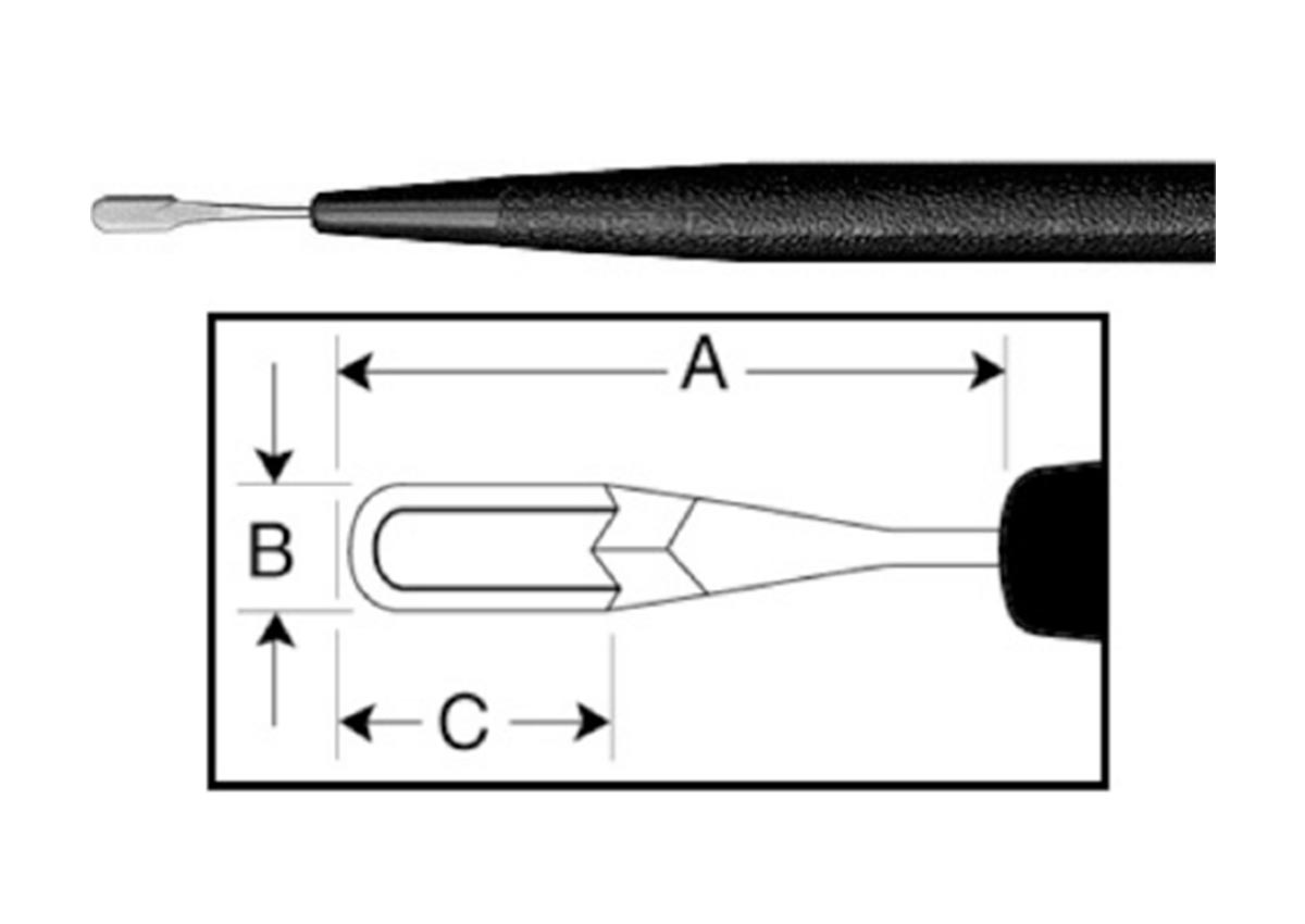 ZABBY?S EDGE Crescent Blade Tip Angled Bevel Up 6/