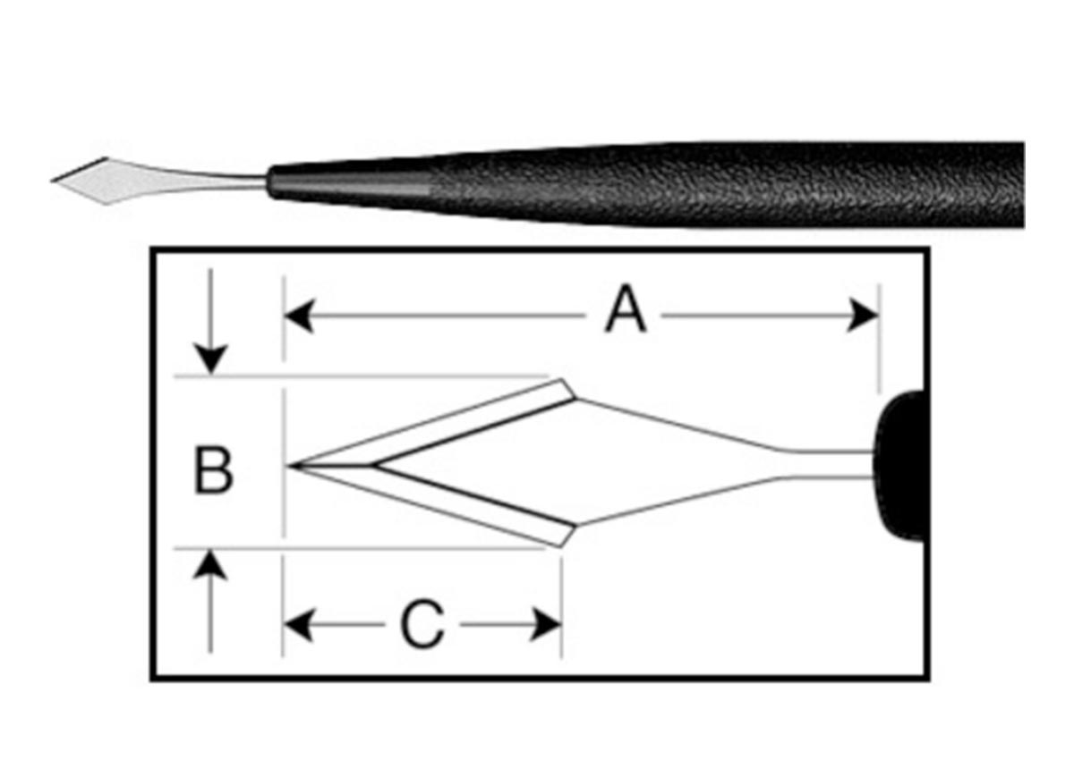 ZABBY?S EDGE Slit Blade Tip Angled 2.65mm 6/Box Z