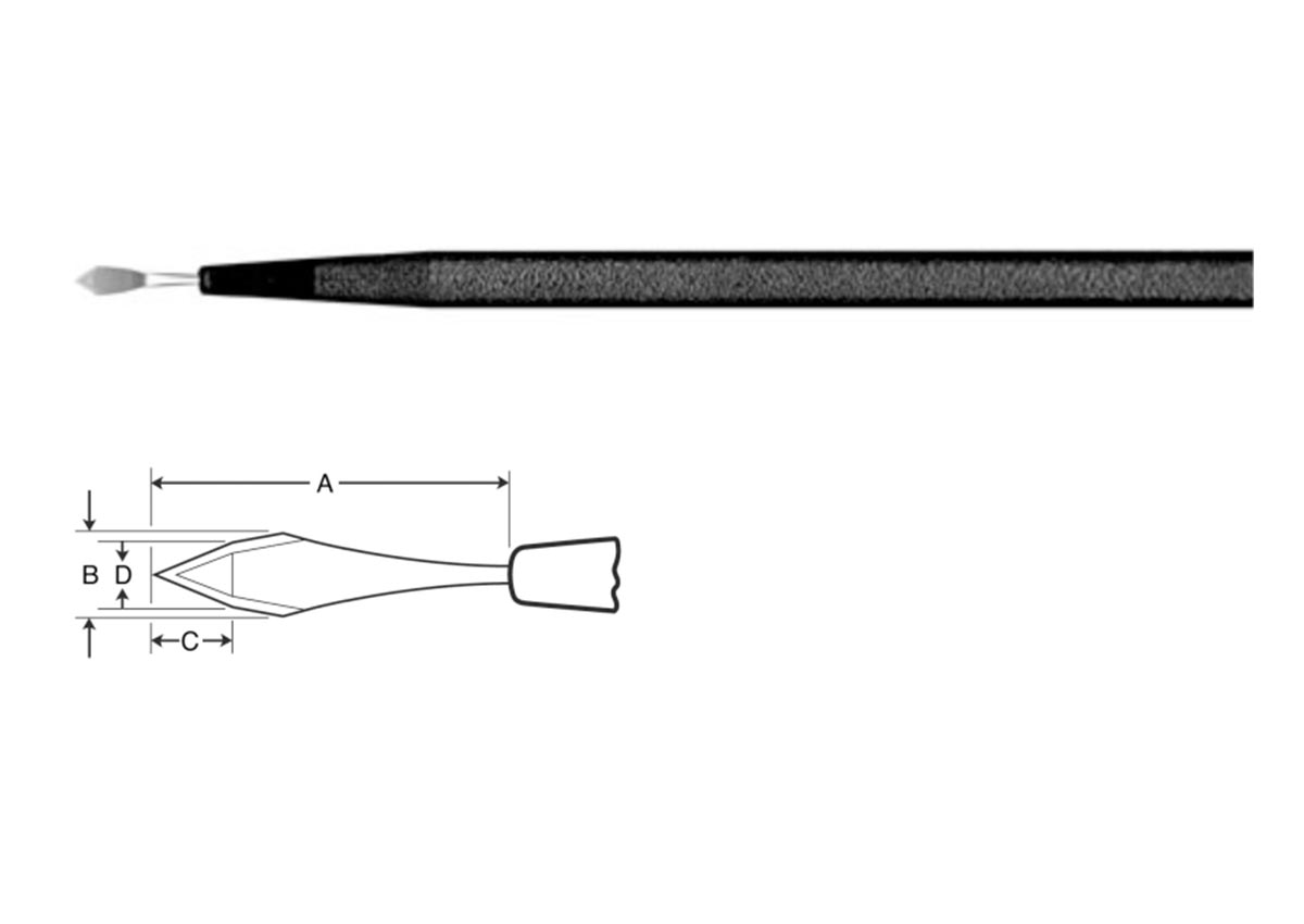 ZABBY?S EDGE Trapezoidal Knife - 1.5-1.7mm angled