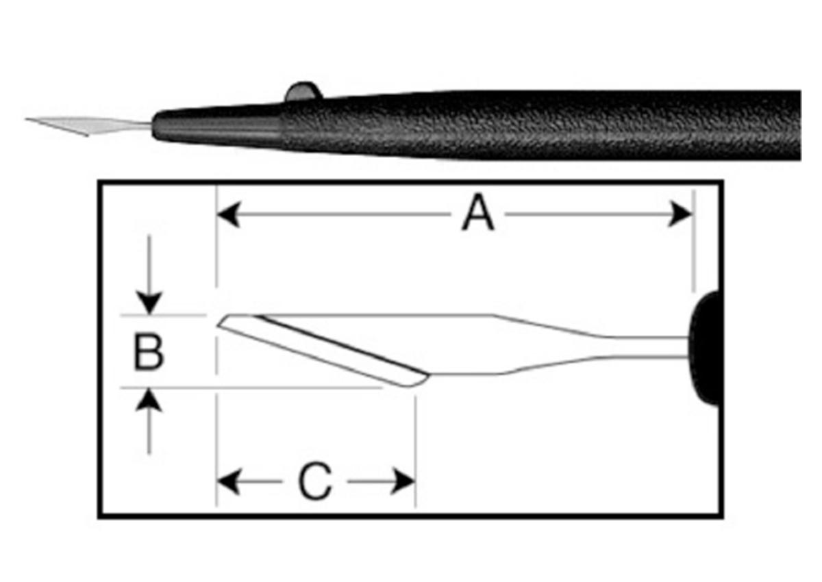 ZABBY?S EDGE Stab Knife - 22.5 Degree Z -7422