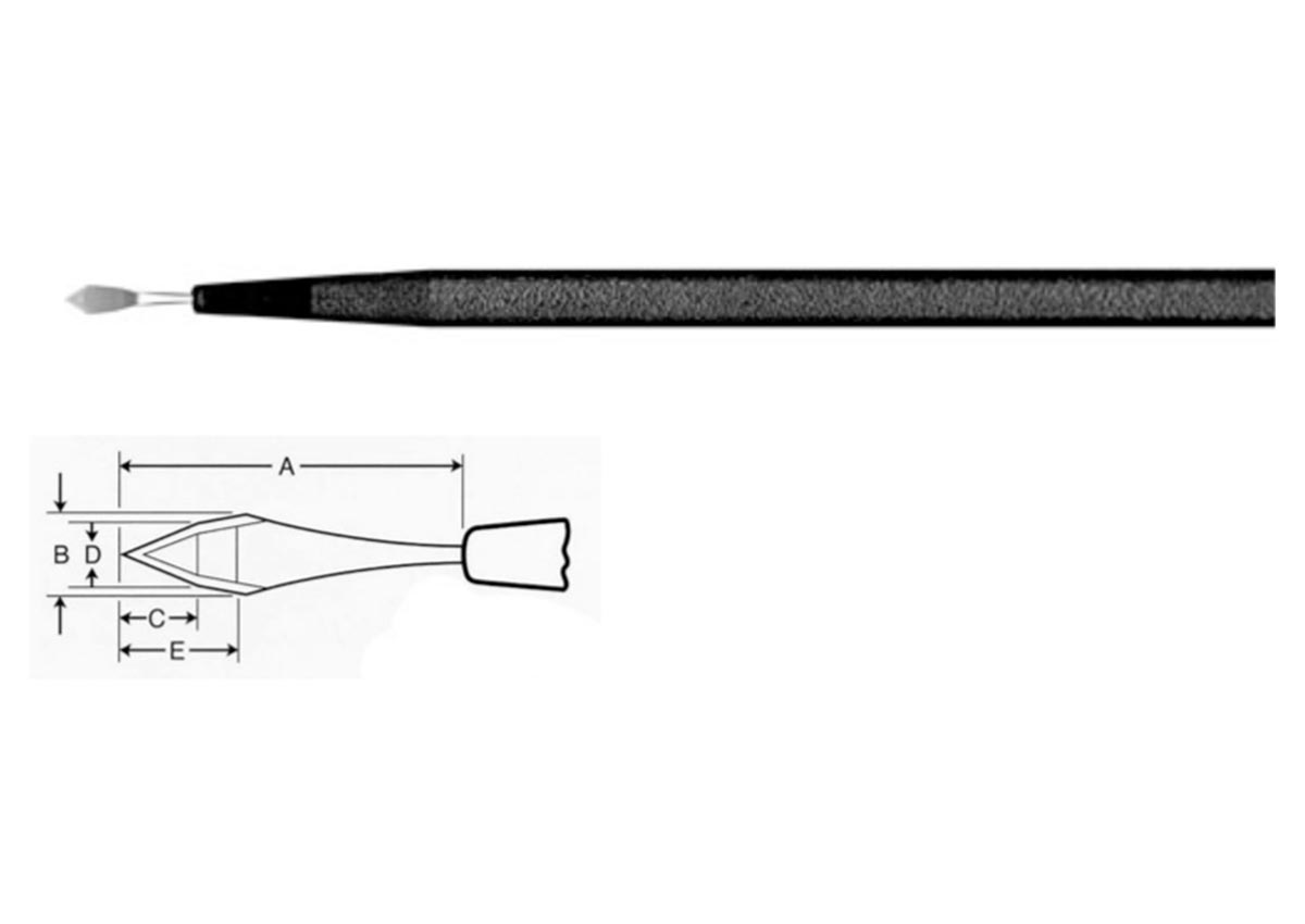 ZABBY?S EDGE Trapezoidal Knife -  1.5-2.0mm angled