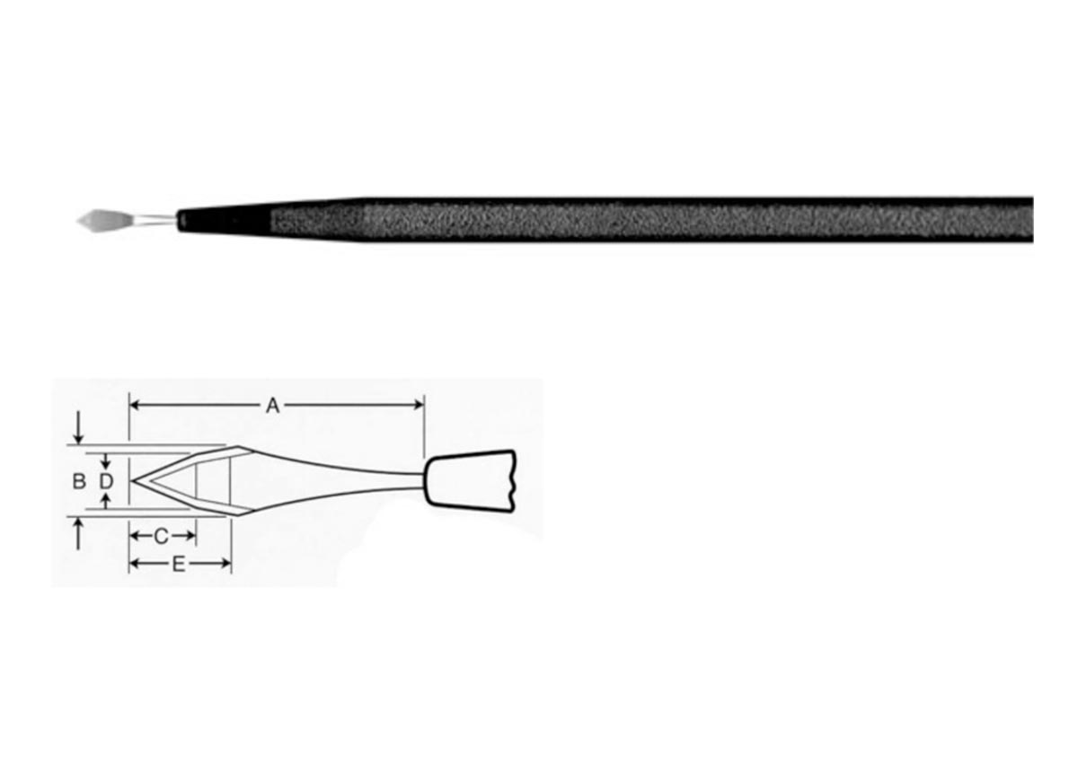 ZABBY?S EDGE Trapezoidal Knife - 2.85-3.2mm Z - 74