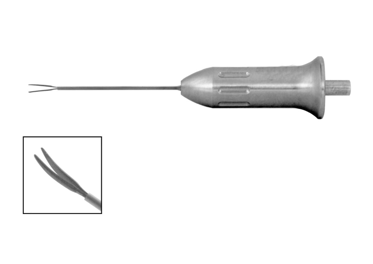 Snyder 23ga Suture Forceps Curved ZT - 1689CTL