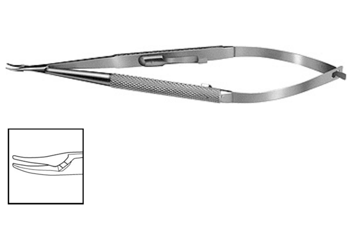 ZABBYS Needle Holder - Curved with Lock Z - 3785