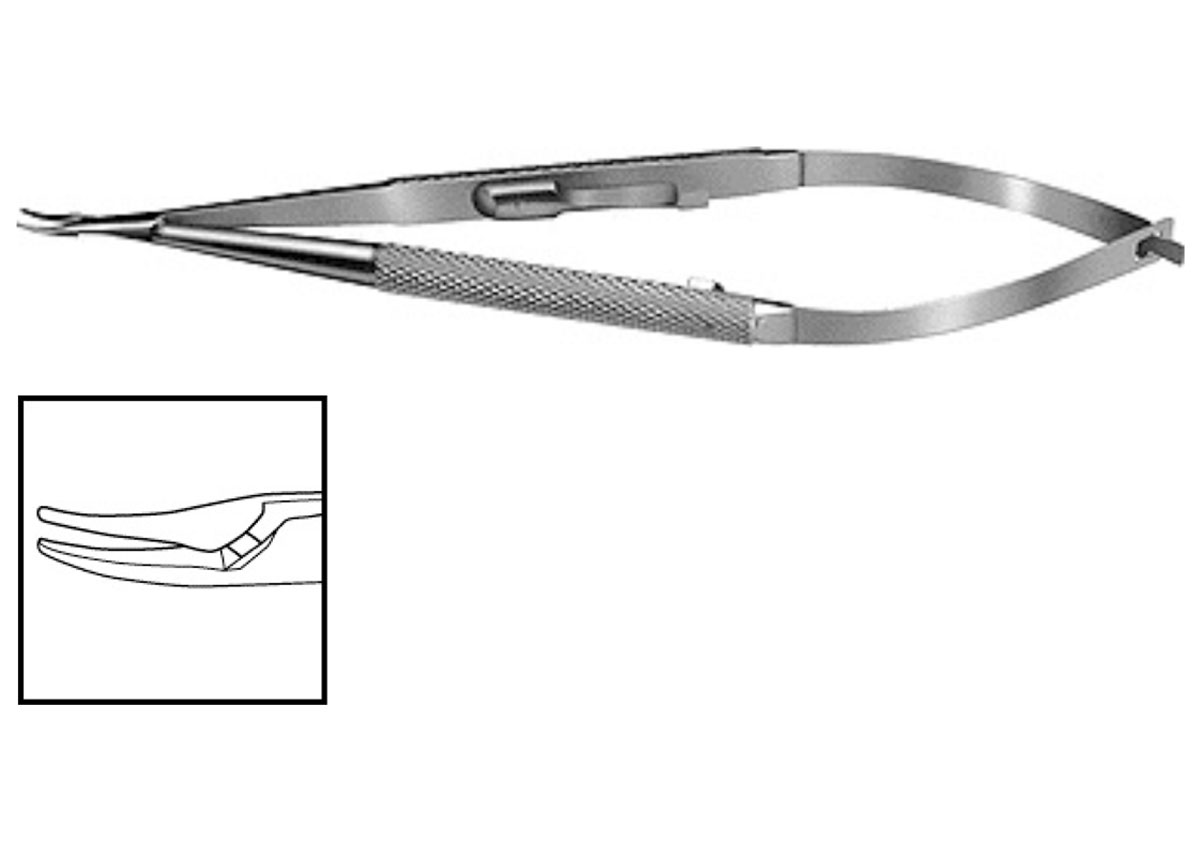 Needle Holder - Curved with Lock Z - 3785 WL