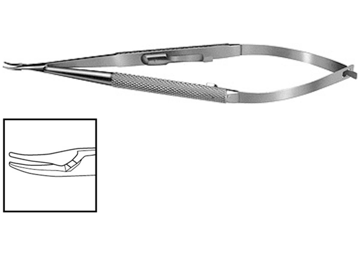Needle Holder - Curved with Lock Z - 3785 WL