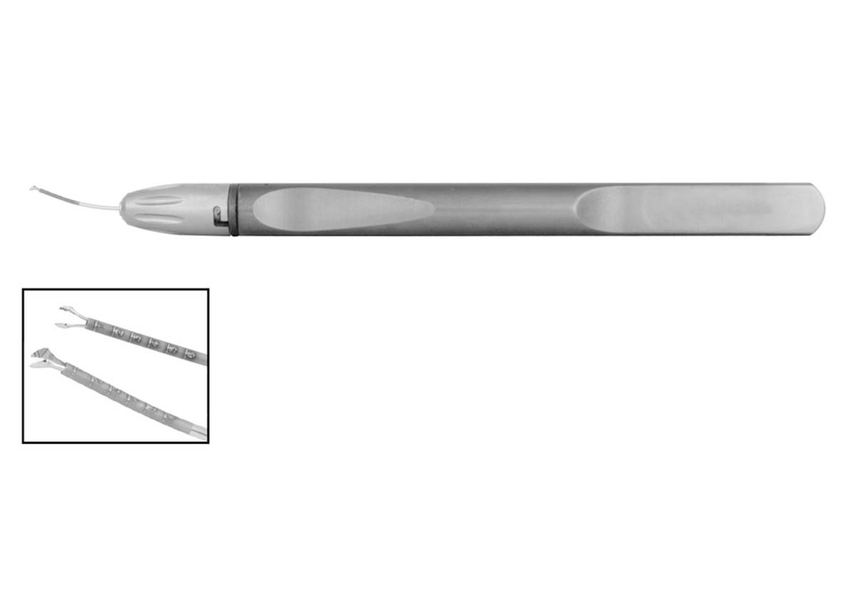 MICRO Capsulorhexis Forceps Tip with Seibel Ruler