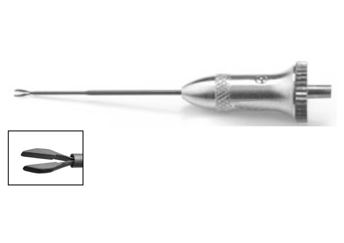 20 Gauge 2mm Rounded Jaw Forceps ZT - 8103 TL