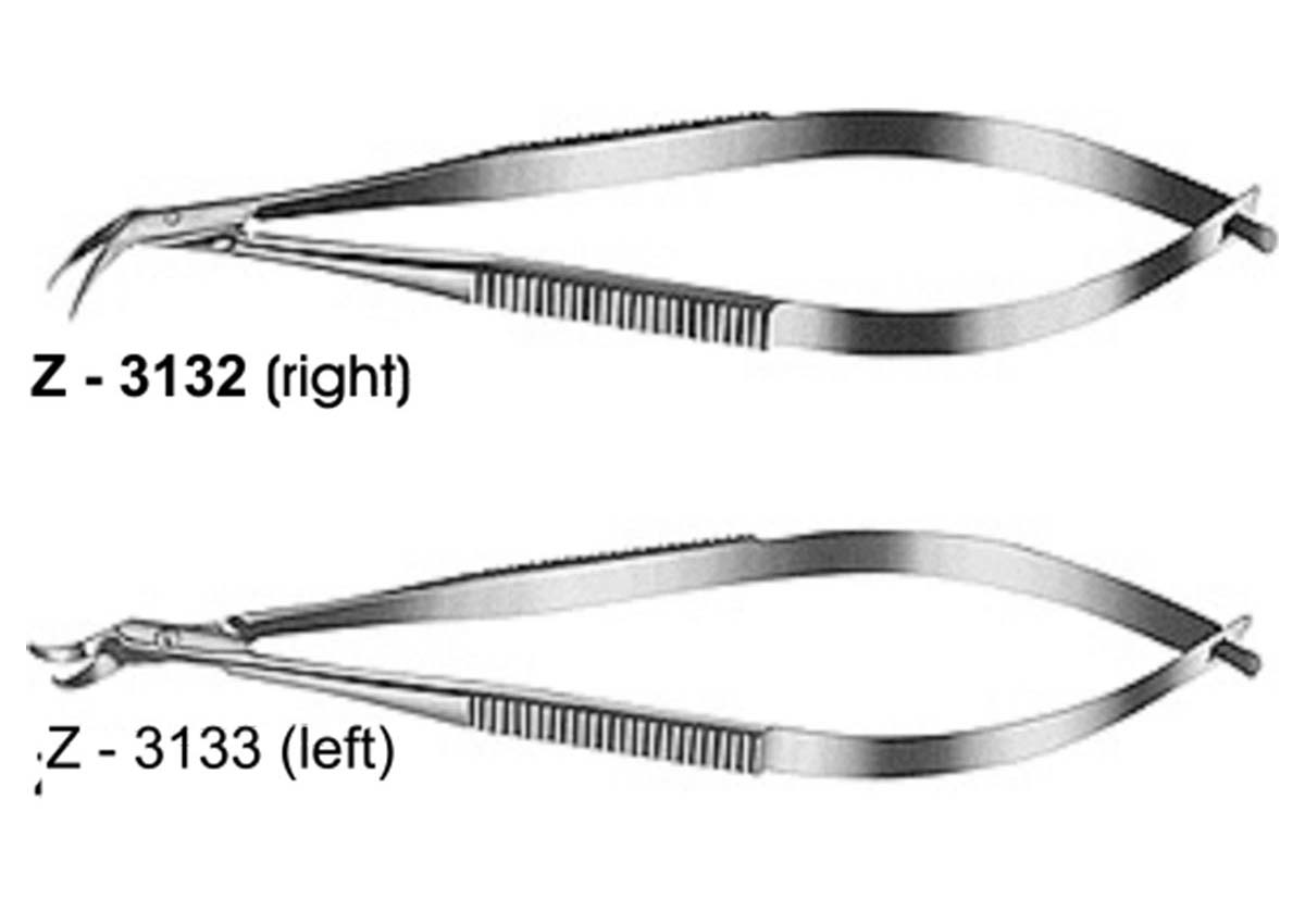 Katzin Curved Corneal Transplant Scissors - Both Z-3132