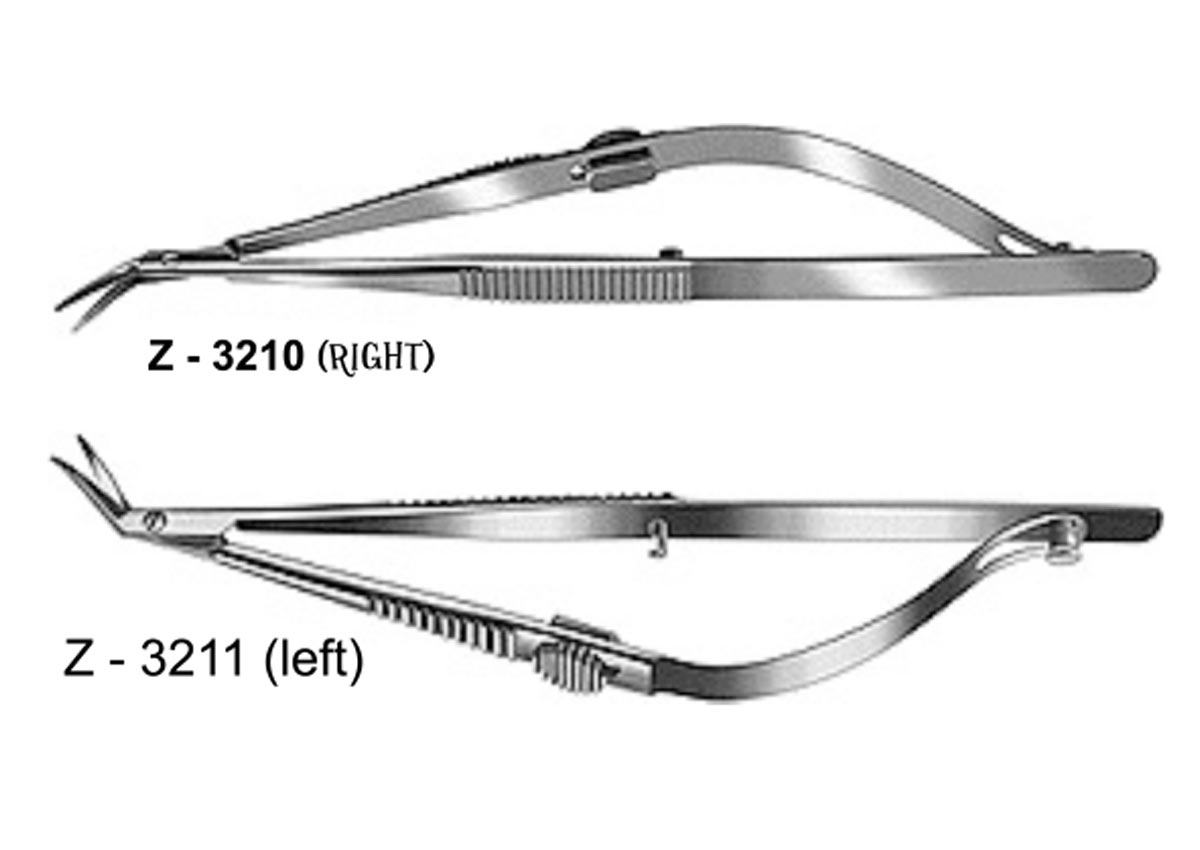 Troutman-Castroviejo Corneal Section Scissors set of two scissors