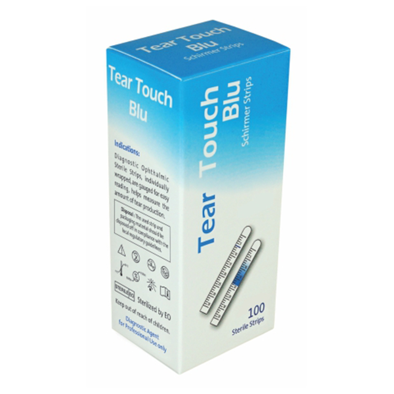 Schirmer Tear Test Strips With Blue Mark box of 100 strips pack of 6 boxes