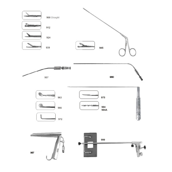 ZABBYS MICRO LARYNGEAL Set Of 15 Instruments