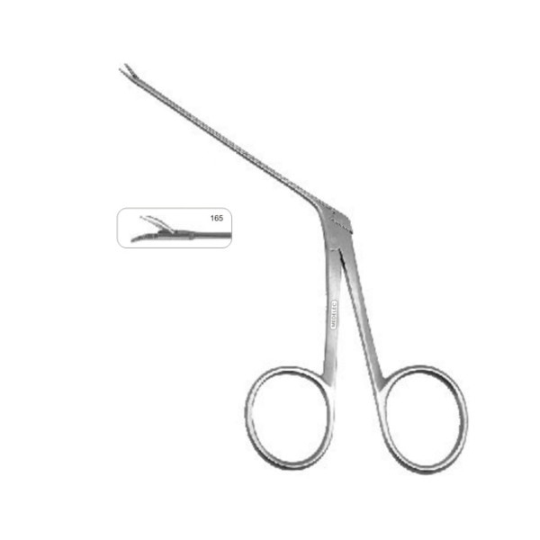 ZABBYS Micro Aural Forcep Serrated Left Curved