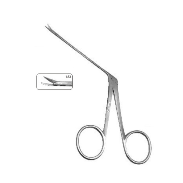 ZABBYS Micro Aural Scissor Left Curved
