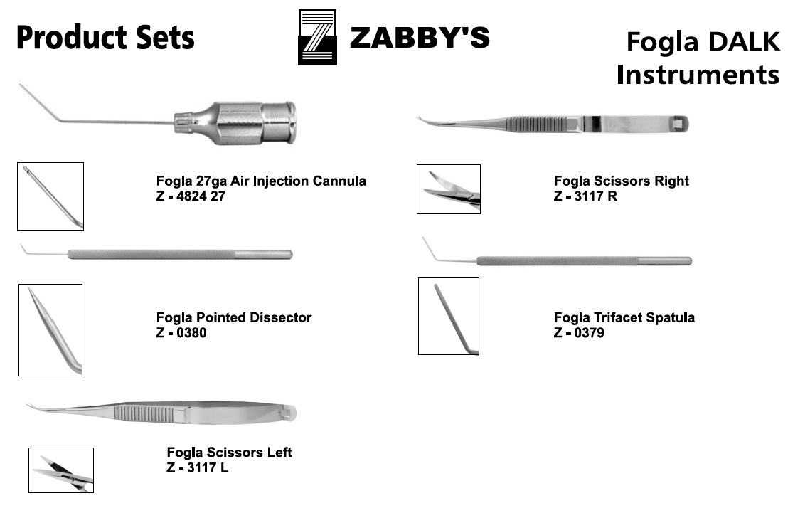 ZABBYS FOGLA TYPE DALK SET EXCLUDING OPTIONAL ITEMS